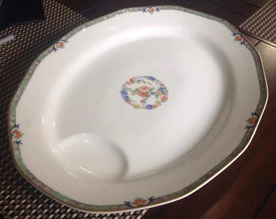 H1684 12" Oval Serving Platter by Haviland-1