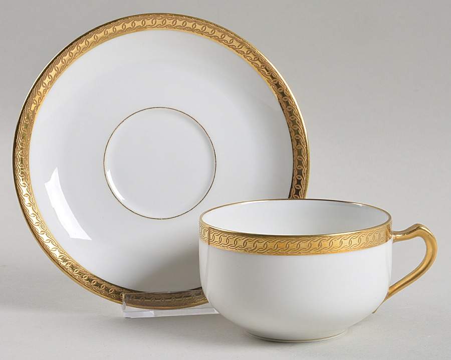 Harvard Flat Cup & Saucer Set by Haviland-1