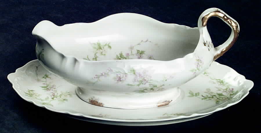 Schleiger 1240-6 Gravy Boat & Underplate by Haviland-1