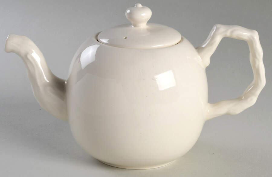 Creamware Solid Small Teapot & Lid by Hartley Greens-1
