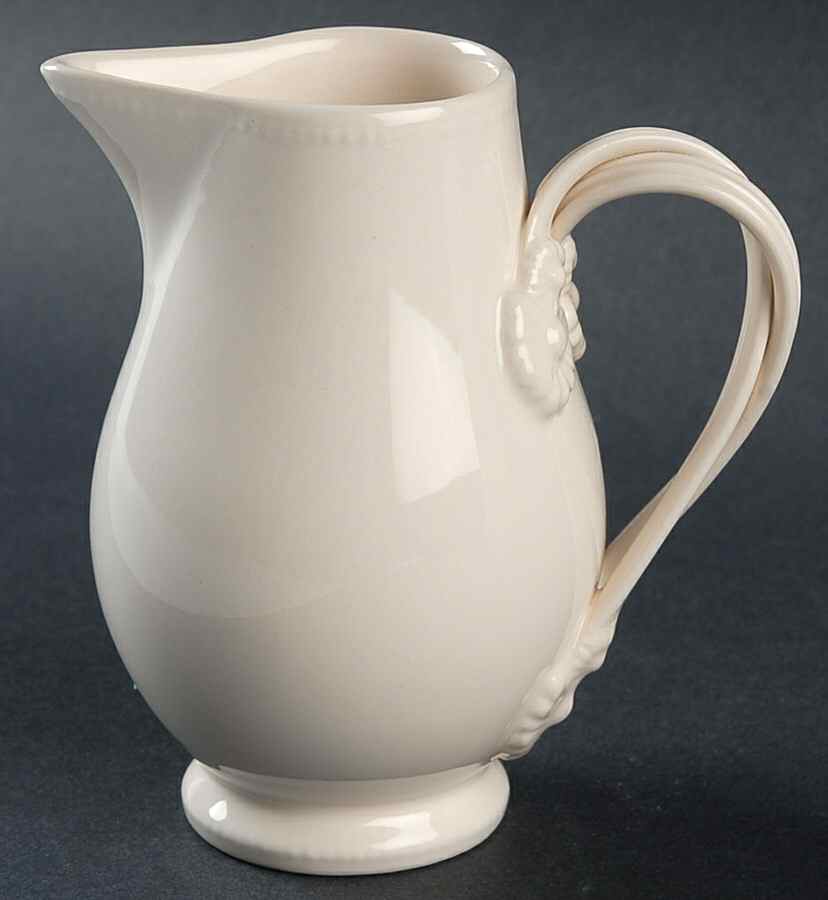 Creamware Solid Creamer by Hartley Greens-1