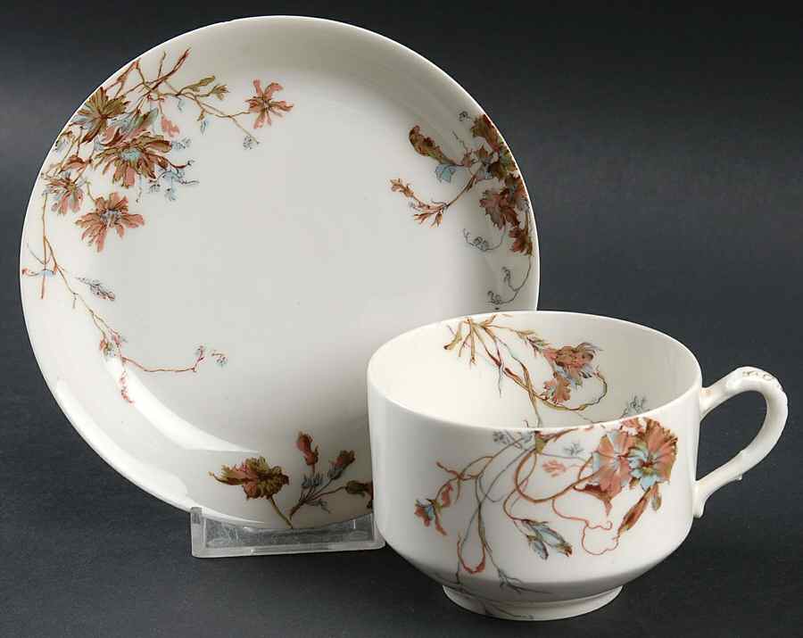 Schleiger 1152-9 Flat Cup & Saucer Set by Haviland-1