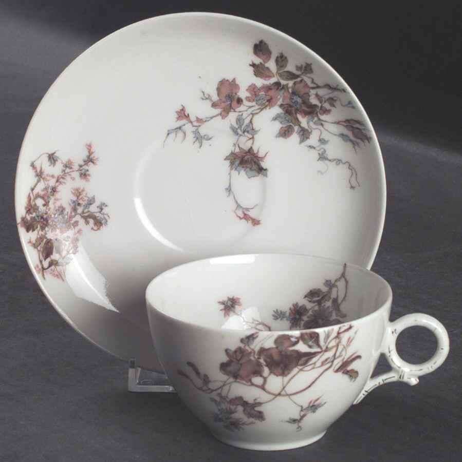 Schleiger 1152-9 Flat Cup & Saucer Set by Haviland-1