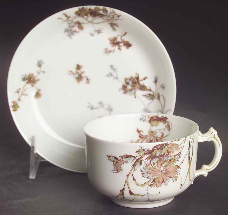 Schleiger 1152-9 Flat Cup & Saucer Set by Haviland-1