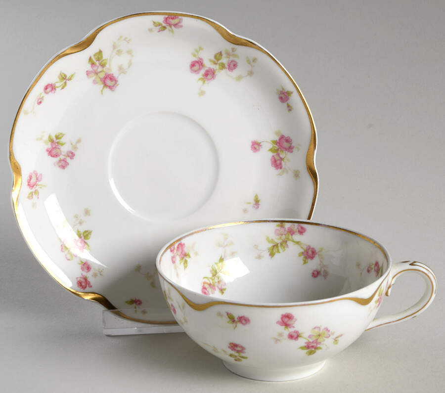 H1702 Flat Cup & Saucer Set by Haviland-1