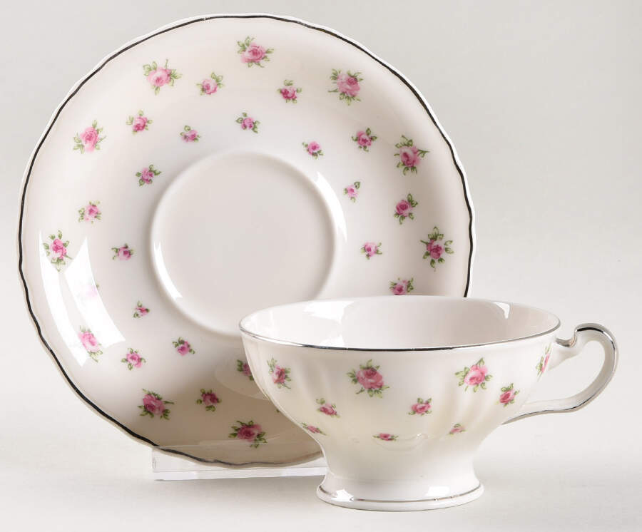 H1705 Footed Cup & Saucer Set by Haviland-1