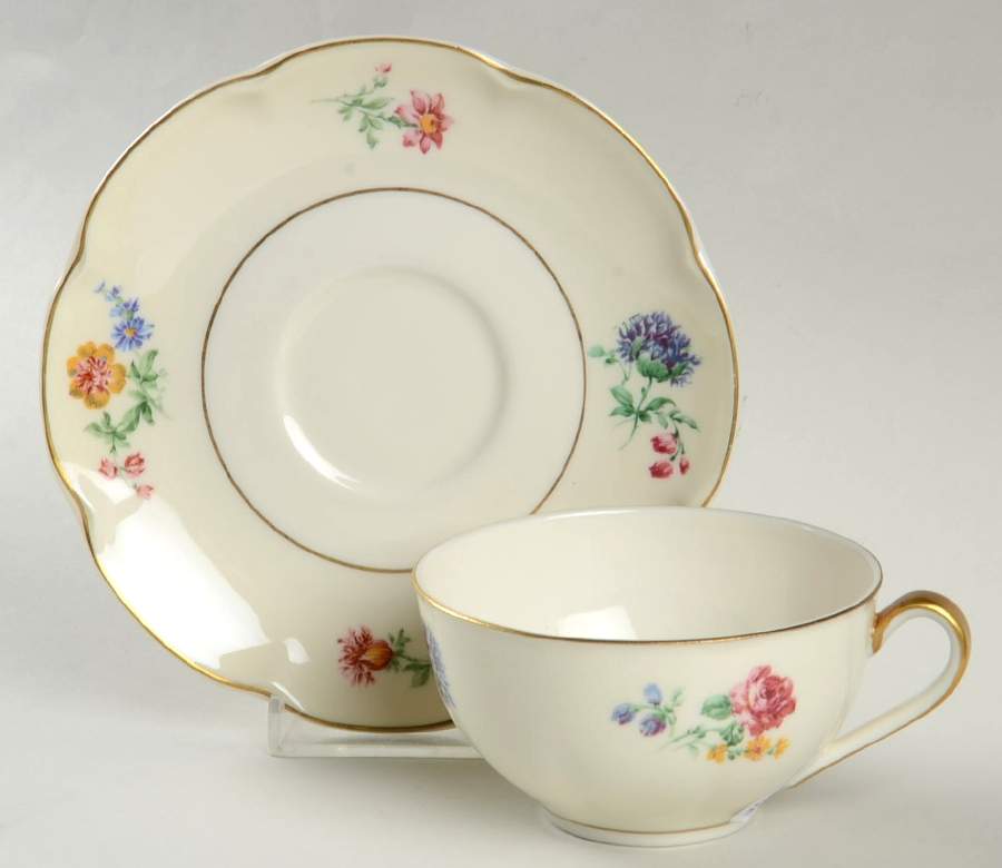 H1707 Flat Cup & Saucer Set by Haviland-1