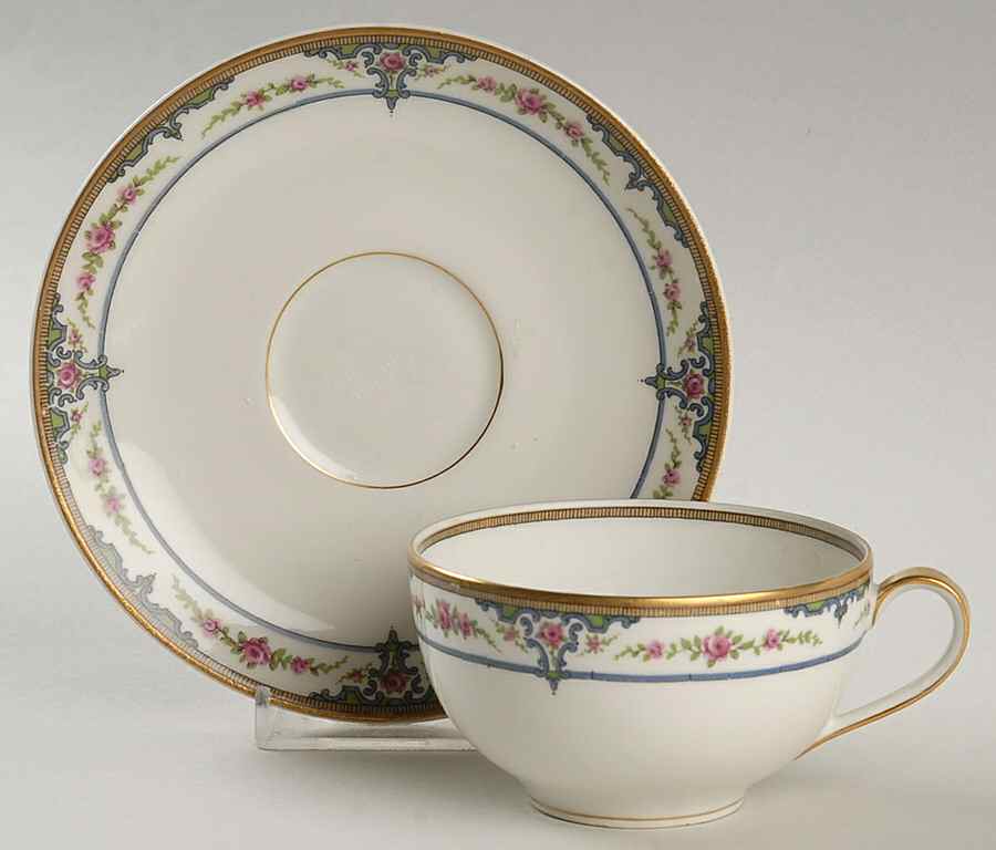 Schleiger 618-1 Flat Cup & Saucer Set by Haviland-1