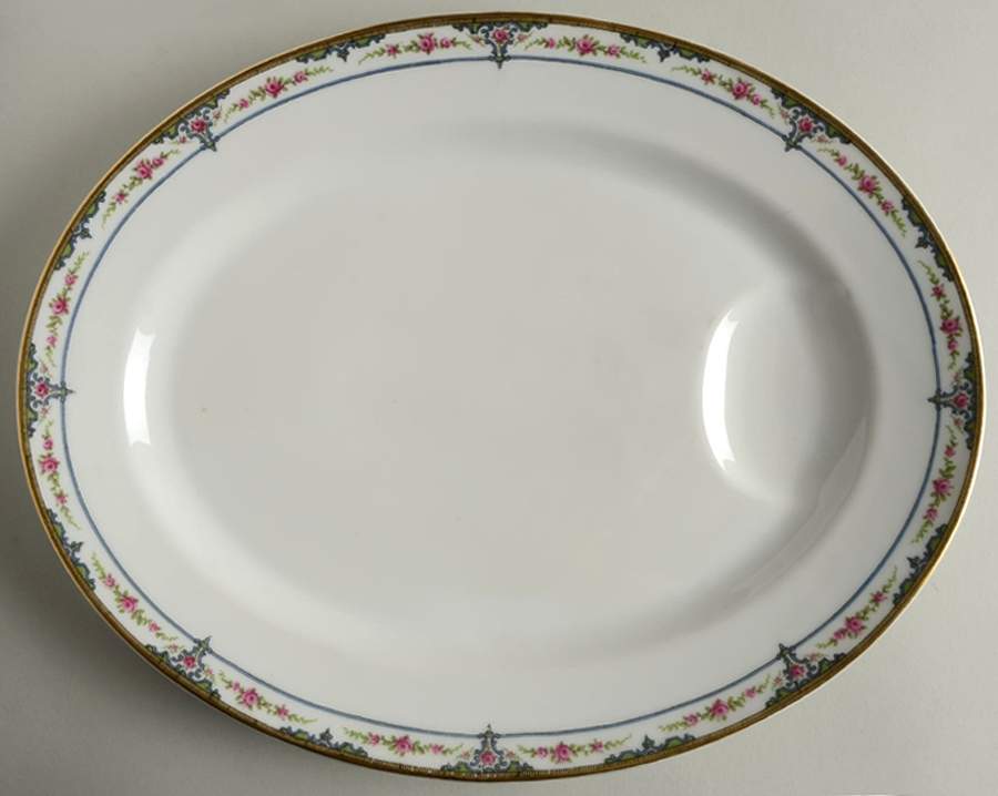 Schleiger 618-1 13" Oval Serving Platter by Haviland-1