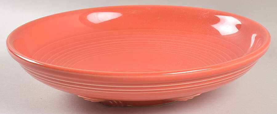 Fiesta Mango Red (Orange) (Ironstone) 11" Presentation Bowl by Homer Laughlin -1
