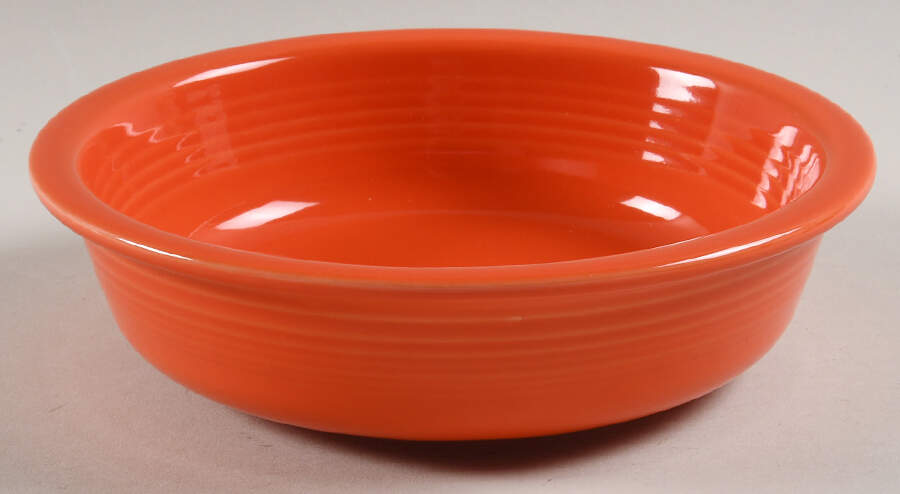 Fiesta Mango Red (Orange) (Ironstone) Coupe Soup Bowl by Homer Laughlin -1