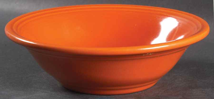 Fiesta Mango Red (Orange) (Ironstone) Soup/Cereal Bowl by Homer Laughlin -1