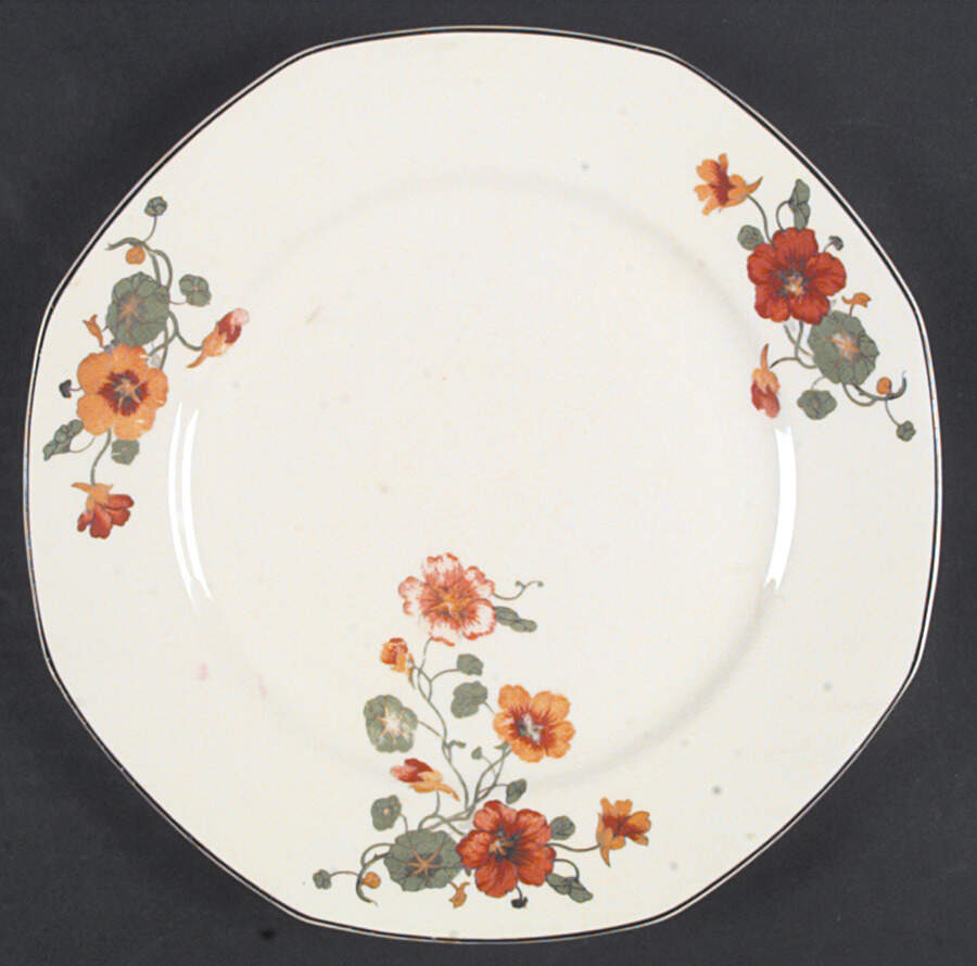 Y43 (Black Trim) Dinner Plate by Homer Laughlin -1