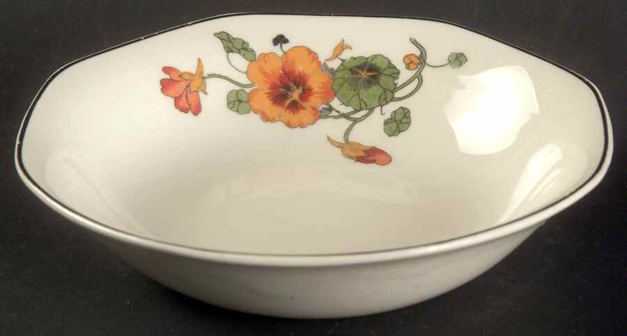 Y43 (Black Trim) Fruit/Dessert (Sauce) Bowl by Homer Laughlin -1