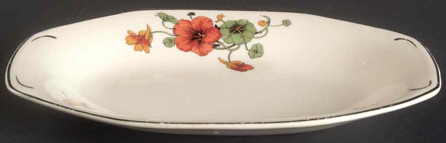 Y43 (Black Trim) Underplate for Gravy Boat by Homer Laughlin -1