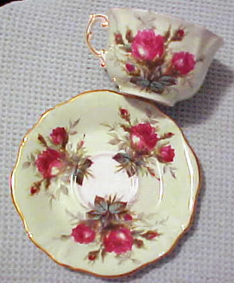 6472 Flat Cup & Saucer Set by Hammersley-1