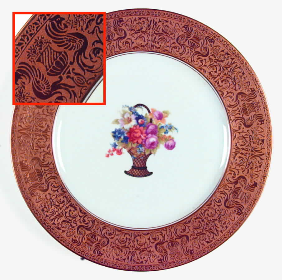6804 Gold Dinner Plate by Heinrich - H&C-1