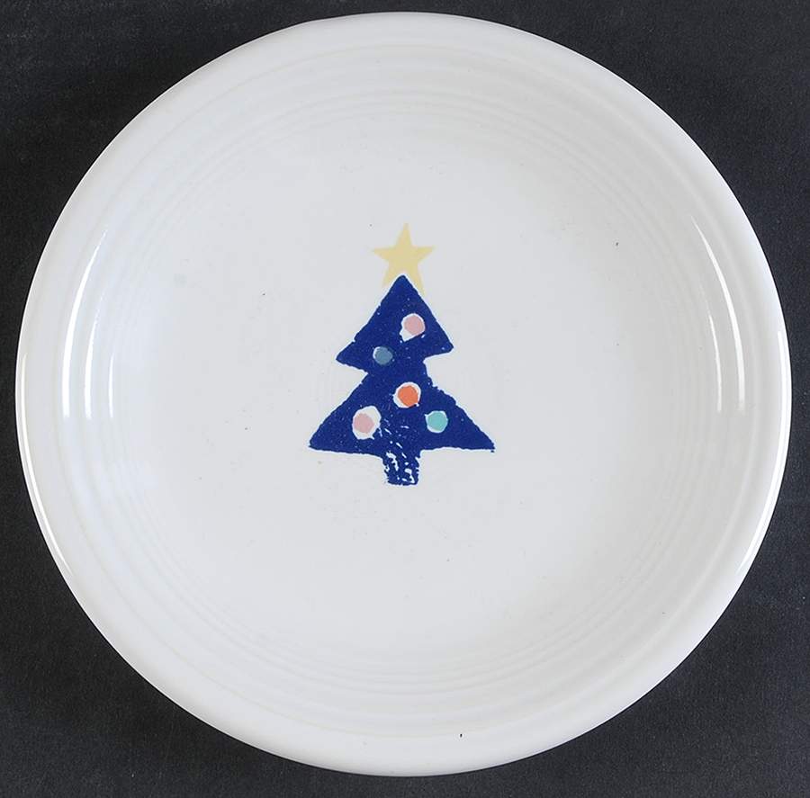 Fiesta Blue Tree Salad Plate by Homer Laughlin -1