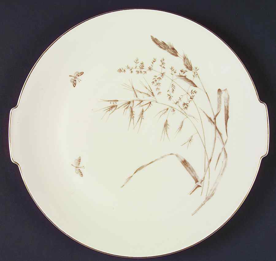 16806 Cream Handled Cake Plate by Heinrich - H&C-1
