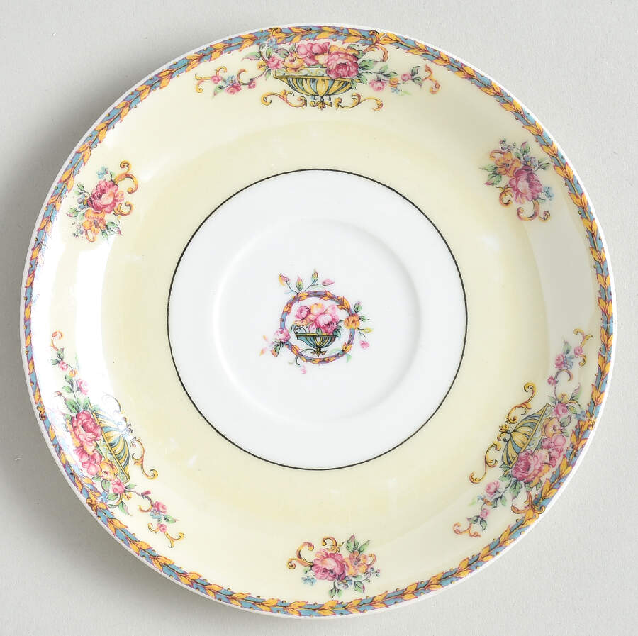 Commodore (Orange Trim) Saucer by Haviland-1