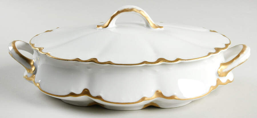 H1768 Oval Covered Vegetable by Haviland-1
