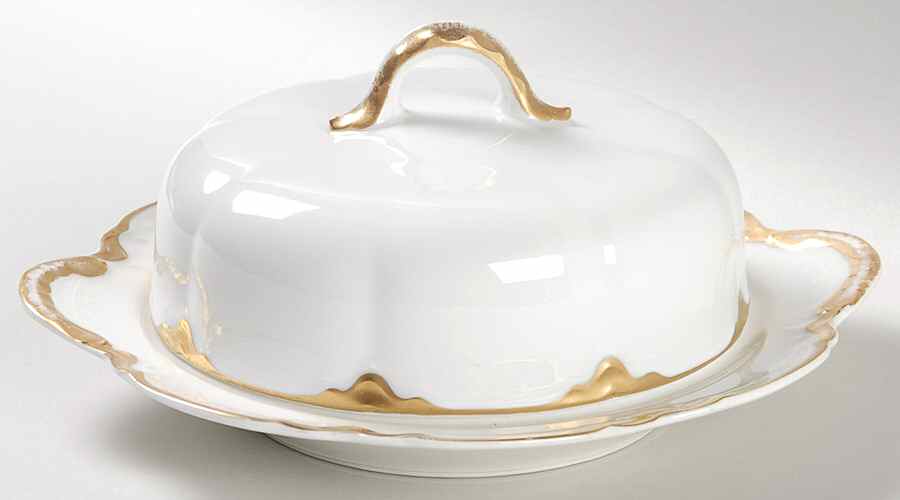 H1768 Round Covered Butter by Haviland-1