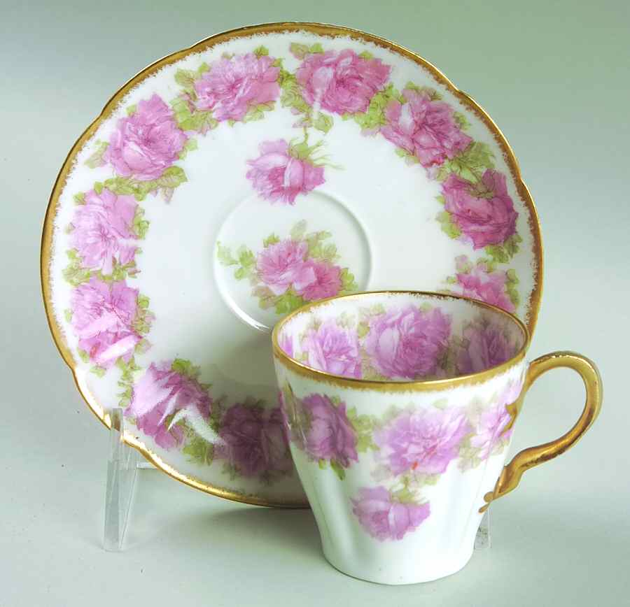 Schleiger 55-7 Flat Demitasse Cup & Saucer Set by Haviland-1
