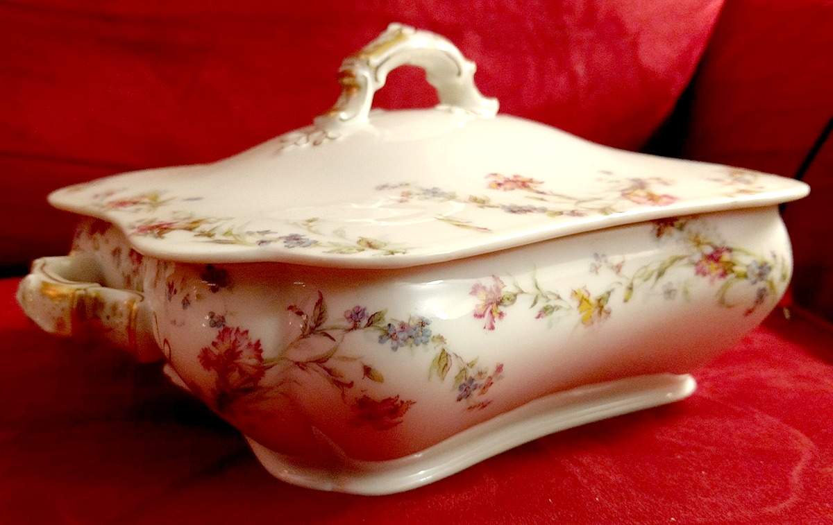 Schleiger 240-1 Rectangular Covered Vegetable by Haviland-1