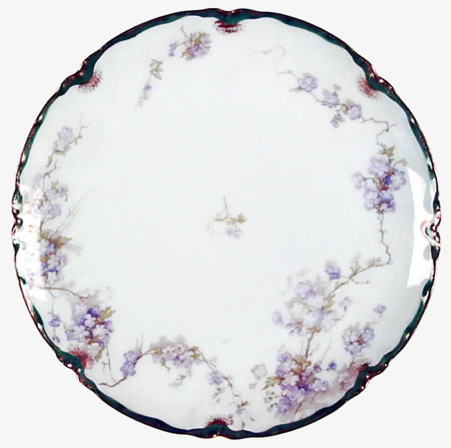 Schleiger 248-4 Coupe Luncheon Plate by Haviland-1