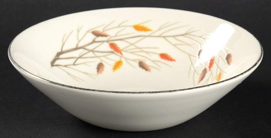 Autumn Song (Platinum) Fruit/Dessert (Sauce) Bowl by Homer Laughlin -1