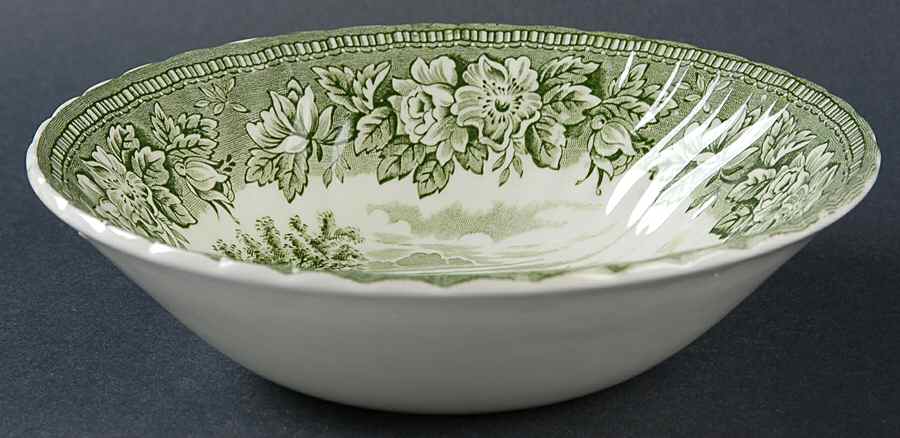 England's Heritage Green Coupe Soup Bowl by H Aynsley & Co-1