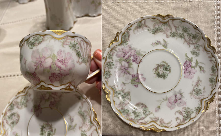 Schleiger 442-2 Flat Cup & Saucer Set by Haviland-1