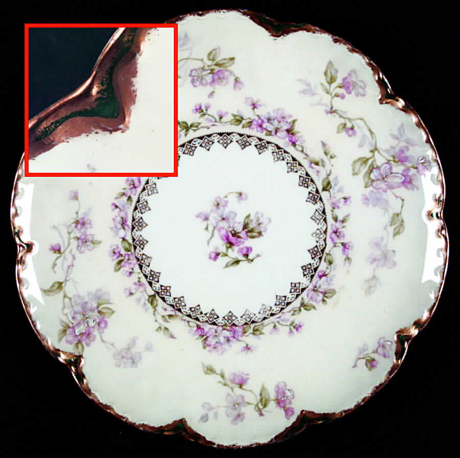 Schleiger 37-1 Coupe Luncheon Plate by Haviland-1