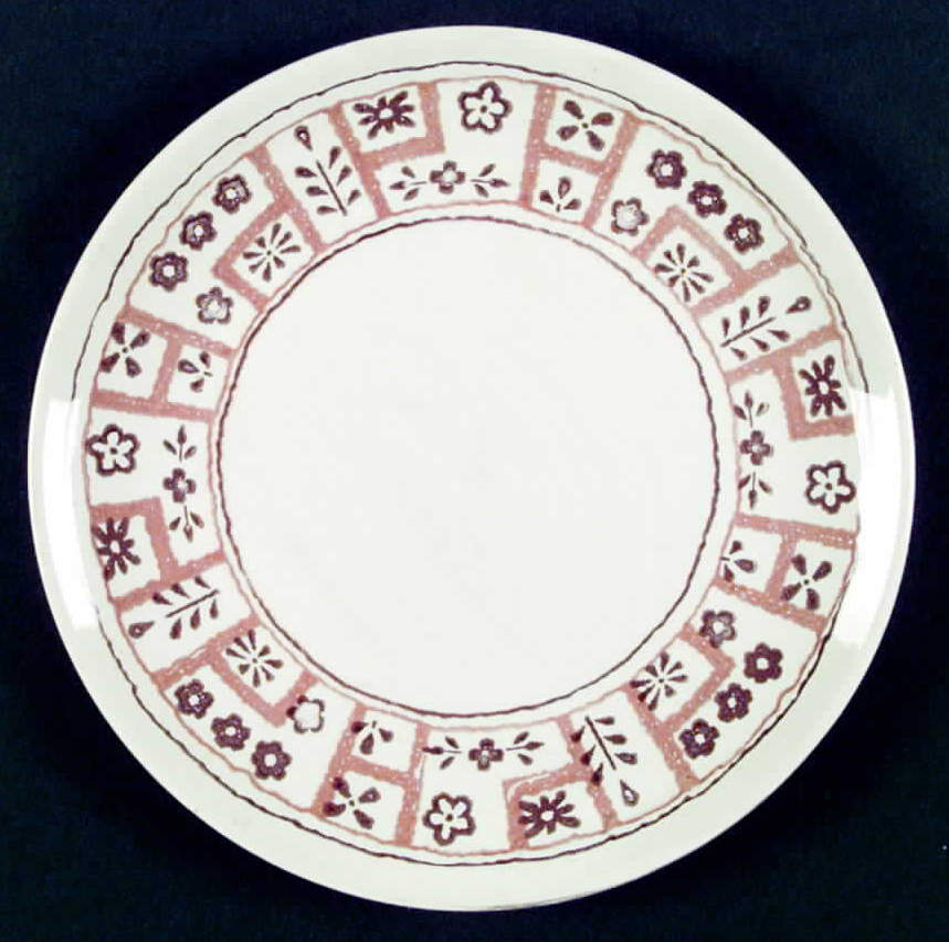 Needlepoint Dinner Plate by Homer Laughlin -1