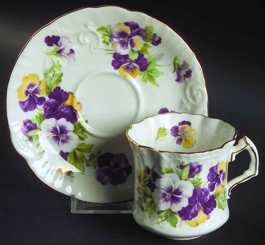 5721 Flat Cup & Saucer Set by Hammersley-1