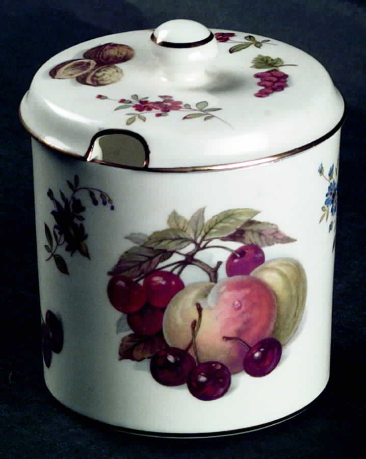 New Fruit Honey Pot & Lid by Hammersley-1