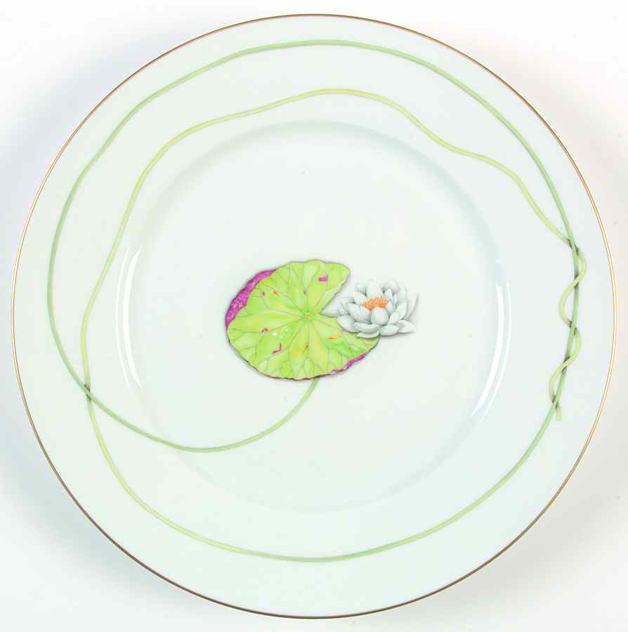 Nil (Gold Trim) Dinner Plate by Hermes-1