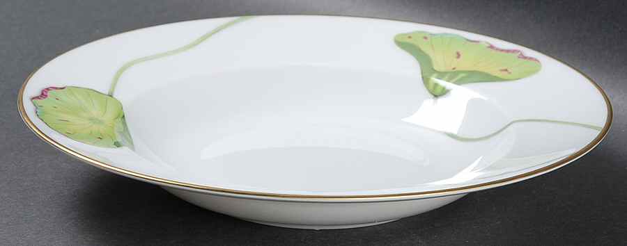 Nil (Gold Trim) Rim Soup Bowl by Hermes-1