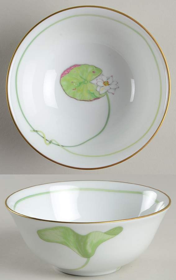 Nil (Gold Trim) Rice Bowl by Hermes-1
