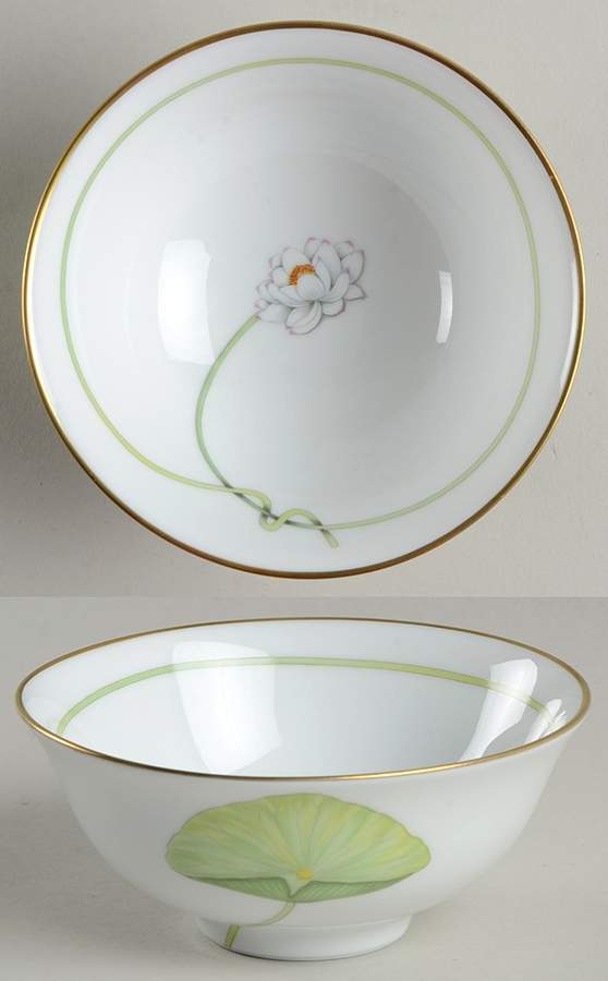 Nil (Gold Trim) Bouillon Bowl by Hermes-1