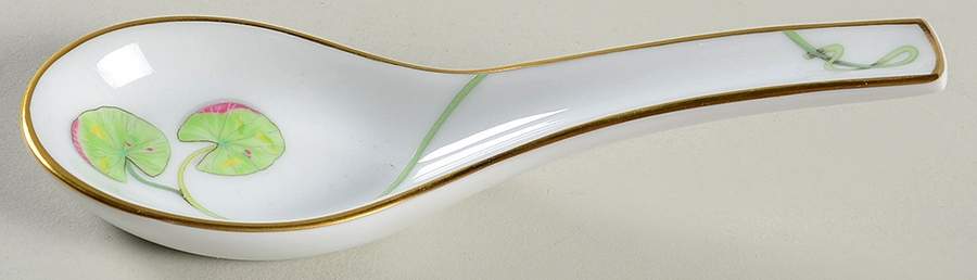 Nil (Gold Trim) Chinese Teaspoon by Hermes-1