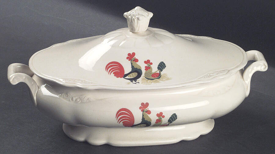 HLC1155 Oval Covered Vegetable by Homer Laughlin -1