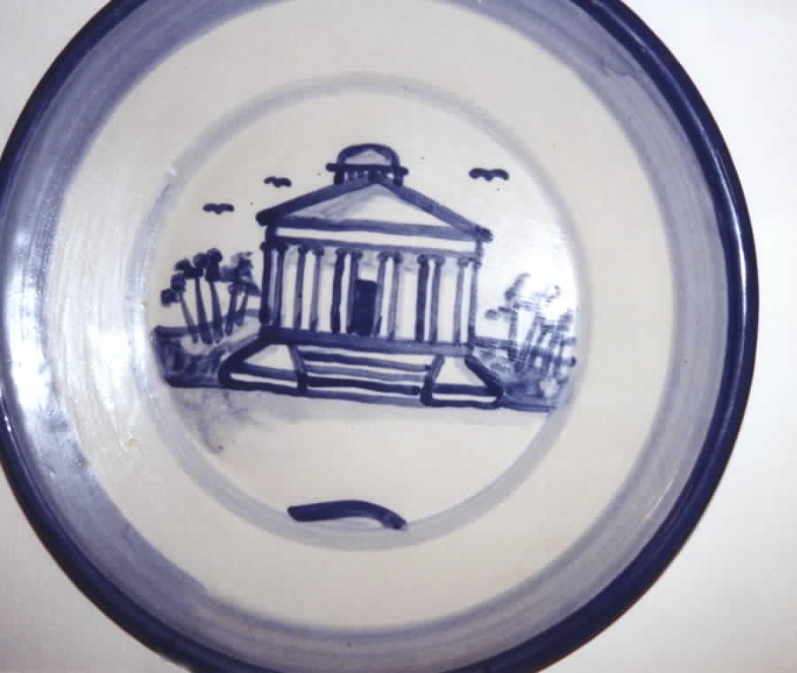 Davy Crockett Salad Plate by M A Hadley-1