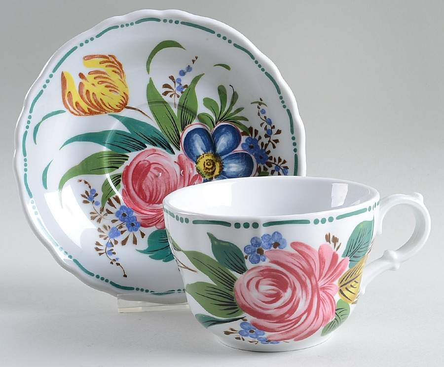 HUT1026 Breakfast Cup & Saucer Set by Hutschenreuther-1
