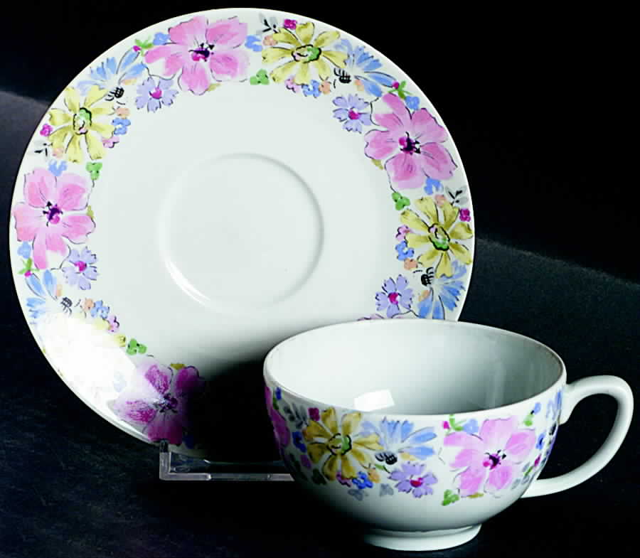 H1856 Flat Cup & Saucer Set by Haviland-1