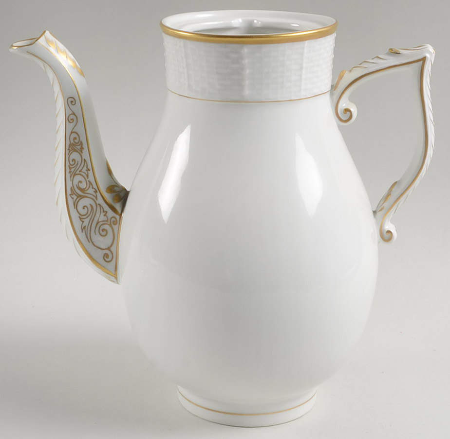 HER30 (LIGHT BASKETWEAVE) Small Coffee Pot No Lid by Herend-1