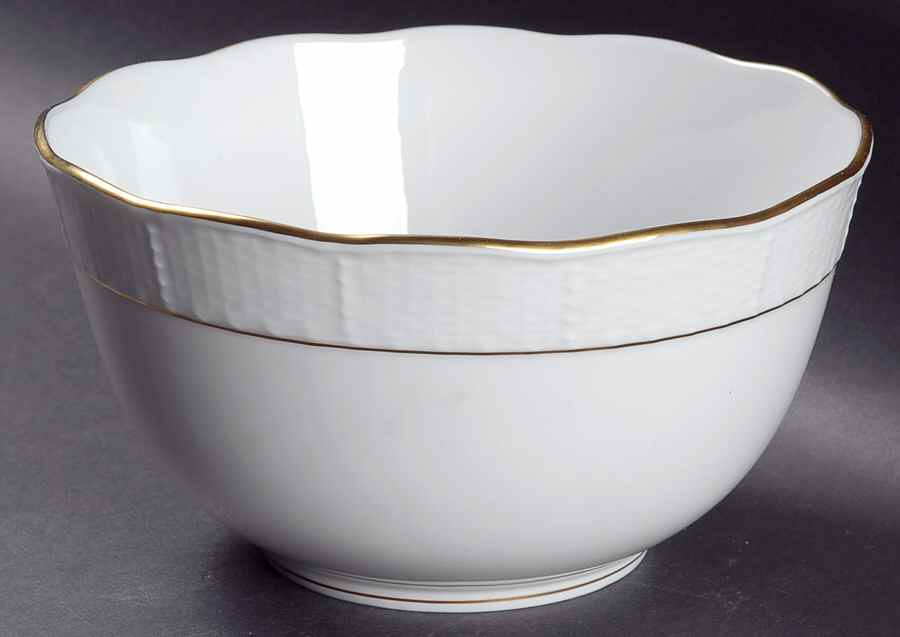 HER30 (LIGHT BASKETWEAVE) 7" Round Vegetable Bowl by Herend-1