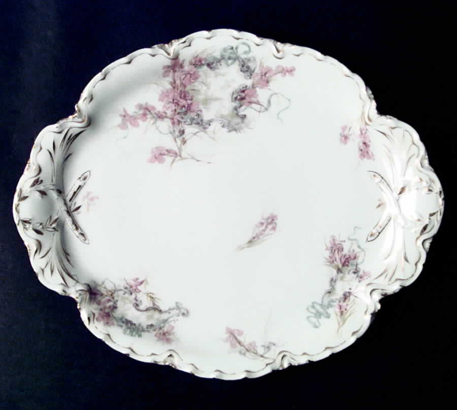 Schleiger 482-1 10" Oval Serving Platter by Haviland-1