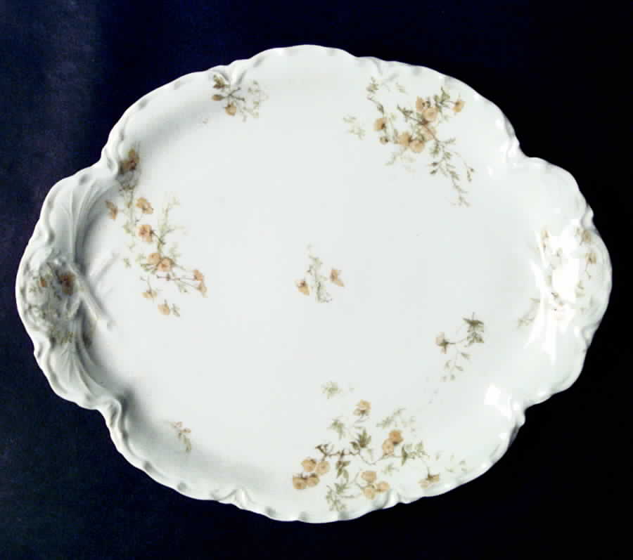 Schleiger 459-3 10" Oval Serving Platter by Haviland-1