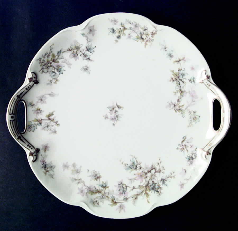 Schleiger 91-4 Handled Cake Plate by Haviland-1